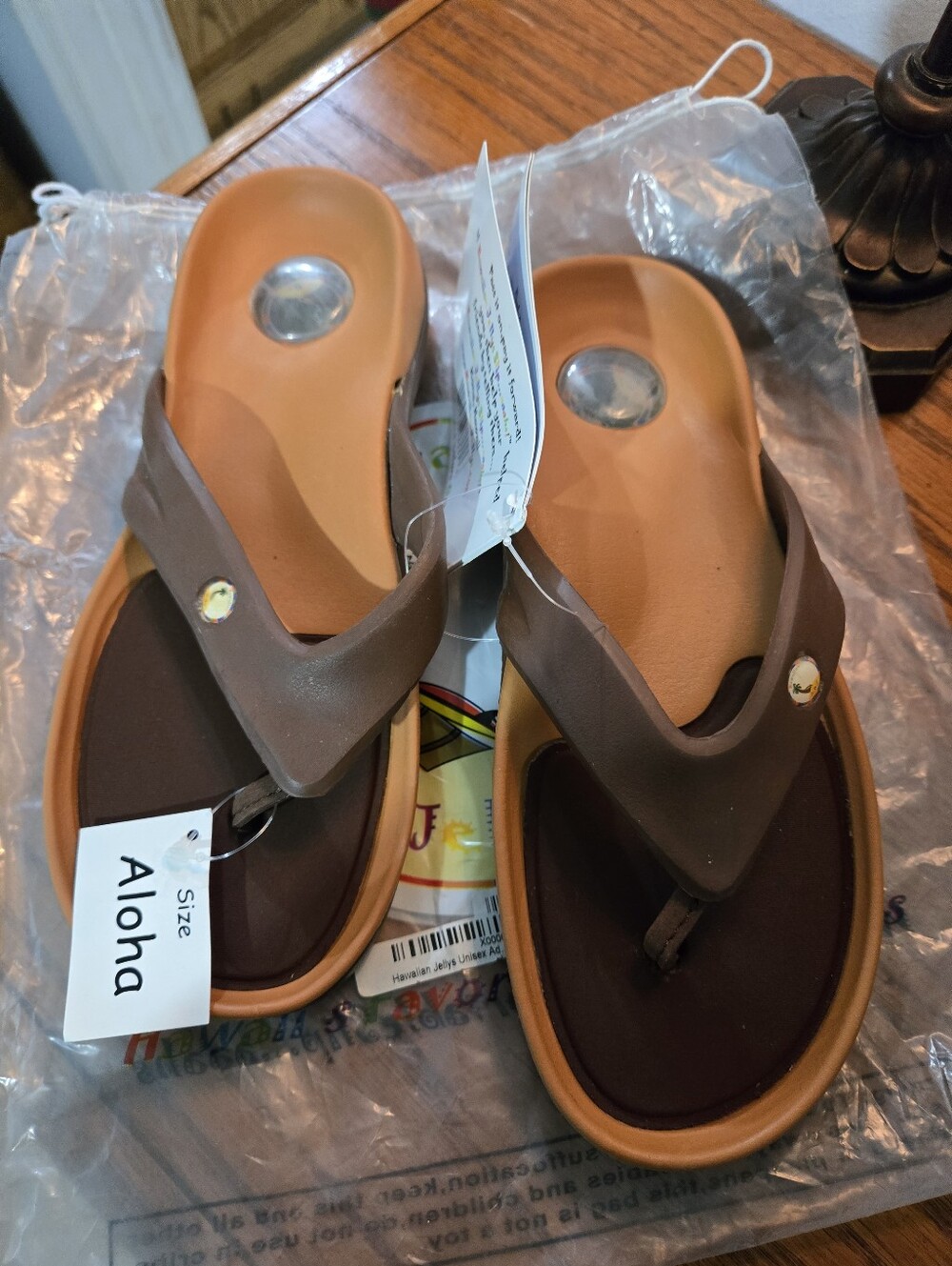 Brown Aloha Flip Sandals - Casual Comfort